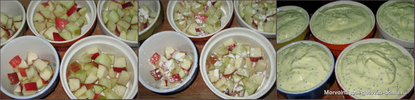 Горячий творожный десерт с маком и яблоками фото к рецепту 2