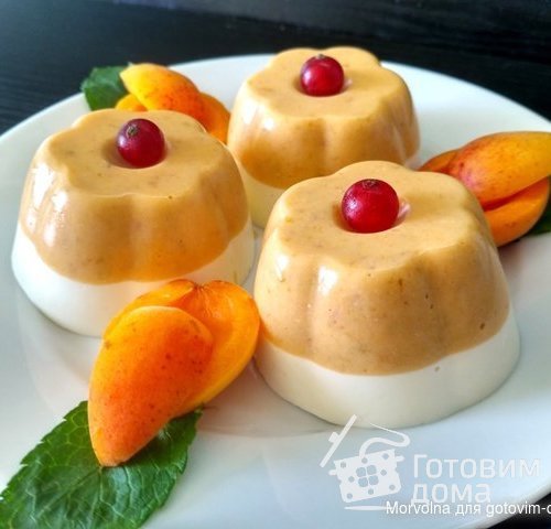 Десерт творожно-абрикосовый