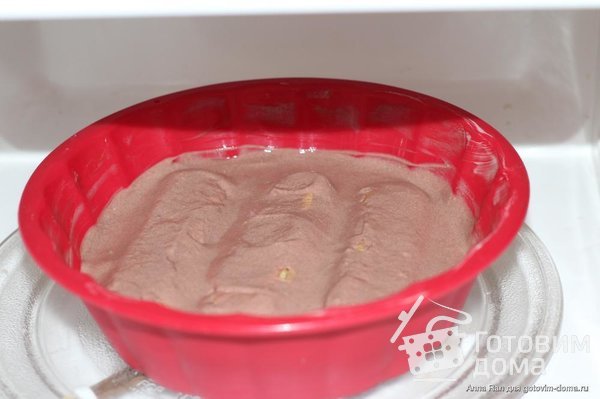 Шоколадный чизкейк в микроволновке за 4 минуты фото к рецепту 5