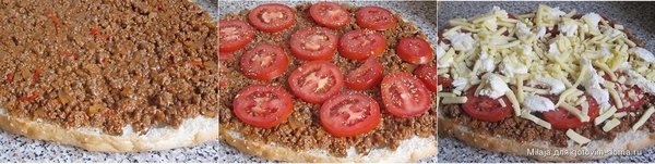 &quot;Пицца&quot; на турецкой лепёшке фото к рецепту 2