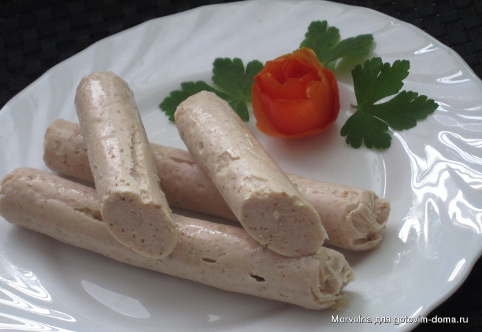Сосиски из куриного фарша своими руками для детей Сосиски из куриного фарша своими руками для детей