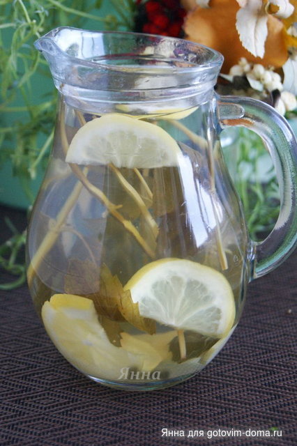 Горячий лимонный чай с имбирем и мятой Франкфурт.jpg