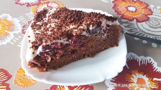 Шоколадный торт с маскарпоне и вишней кусочек.jpg