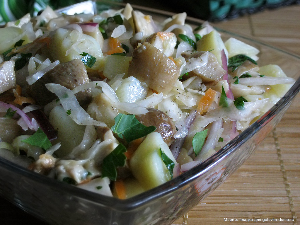 Рецепты Из Капусты С Грибами