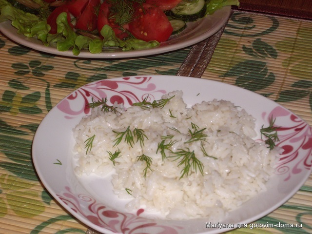Рис со сливочным маслом и чесноком.JPG
