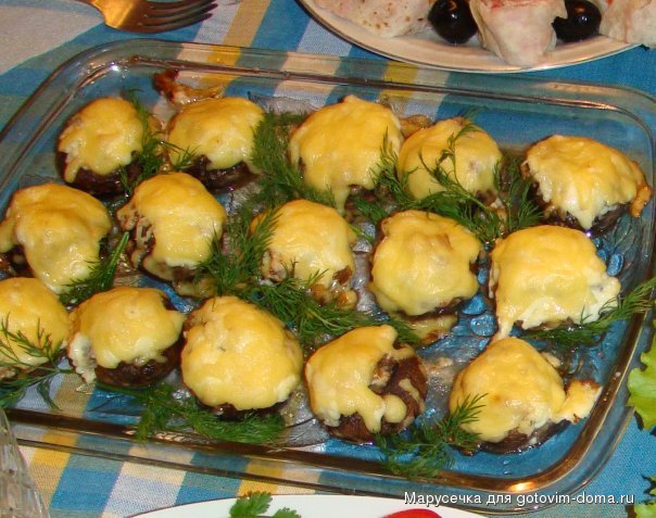 Шампиньоны запеченные с сыром рецепт пошаговый Шампиньоны запеченные с сыром рецепт пошаговый