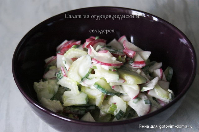 Салат с свежим сельдереем