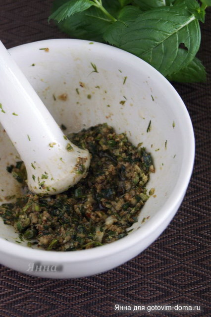 Салат из зеленой стручковой фасоли с орехами1.jpg