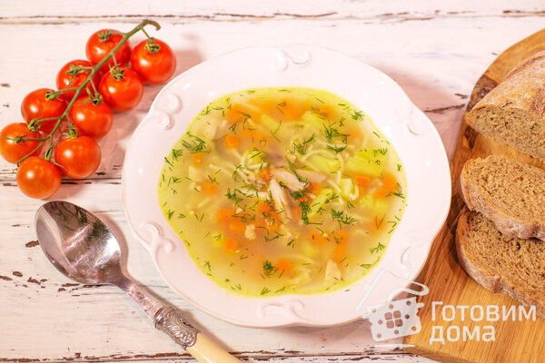 Куриный суп с вермишелью фото к рецепту 12
