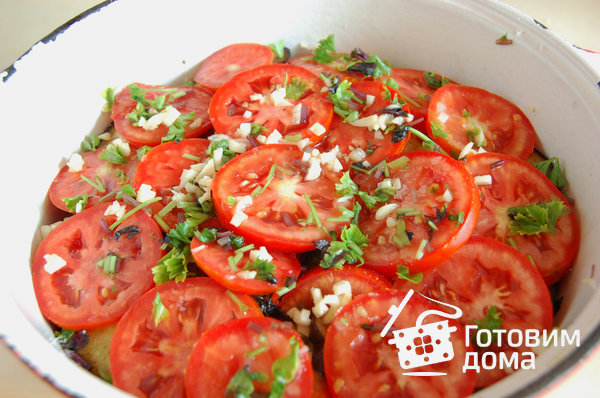 Соте из баклажанов с помидорами фото к рецепту 4