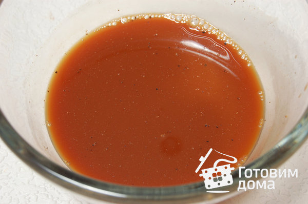 Свинина в чайном маринаде с томатно-луковым соусом фото к рецепту 1