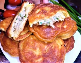 Оладьи с мясной начинкой (или ленивые беляши без заморочек)