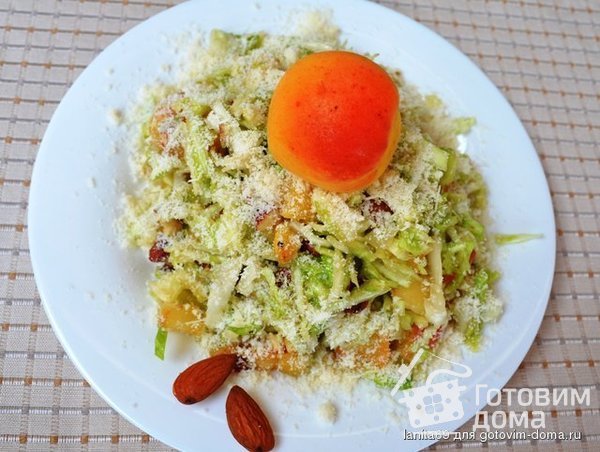 Авокадо гриль с Абрикосово-капустным салатом фото к рецепту 2