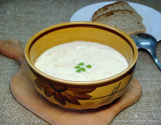 Суп с сельдереем и плавленным сырком