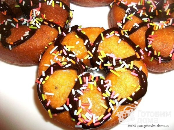 Донатс (Donuts-любимые пончики Гомера Симпсона) фото к рецепту 4