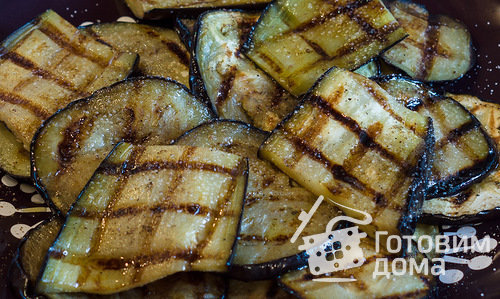 Сибас запеченый с креветками и баклажанами-гриль фото к рецепту 4