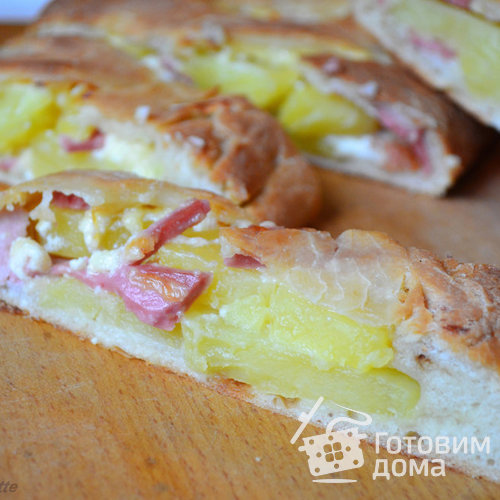 Пирог с картофелем, луком, сыром - Fougasse tartiflette
