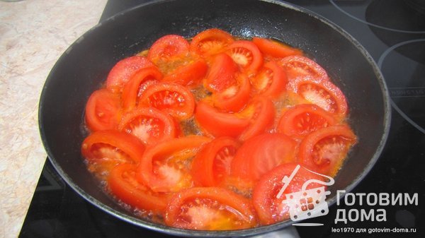 Яичница с помидорами фото к рецепту 4