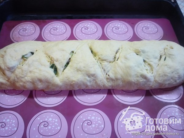 Багет с салом и зеленым луком фото к рецепту 4