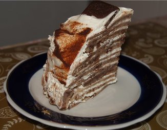 Блинный торт с творожно-сливочным кремом