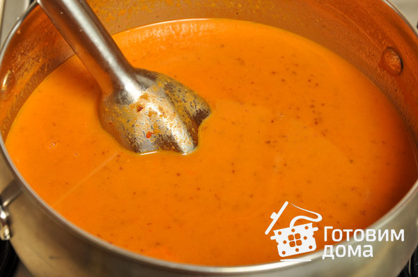Суп-пюре с консервированной фасолью и томатами фото к рецепту 6