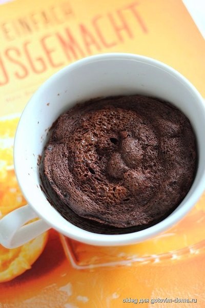 Магкейк (Mugcake) или быстрый шоколадный десерт за 5 минут фото к рецепту 1
