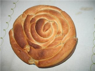Хлеб "Роза" с сыром и укропом