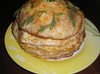 Торт из картофельных блинов с грибами "Горка"