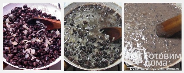 Frijoles refritos - Пюре из чёрной фасоли по-мексикански фото к рецепту 1