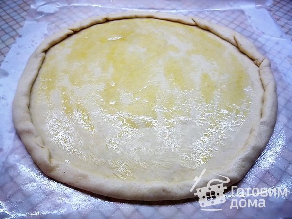 Пицца с ветчиной, инжиром и козьим сыром фото к рецепту 8