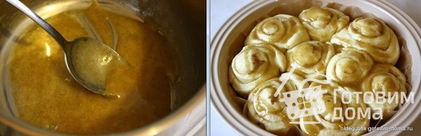 Сахарные булочки с медовой глазурью &quot;Roulé au miel&quot; фото к рецепту 3