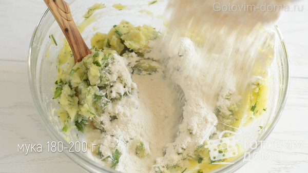 Картофельные лепешки с зеленью фото к рецепту 3