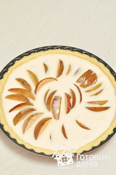 Яблочный пирог со сливками фото к рецепту 6