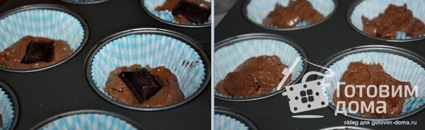 Шоколадные маффины фото к рецепту 1