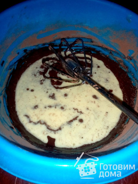 Шоколадные кексы с вишневой начинкой фото к рецепту 4