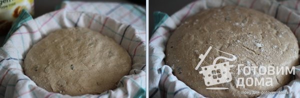 Хлеб со смешанной мукой и семечками на ржаной закваске фото к рецепту 4
