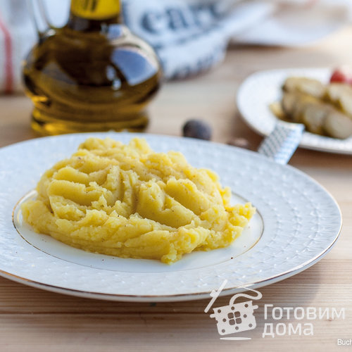 Картофельное пюре с оливковым маслом и мускатным орехом