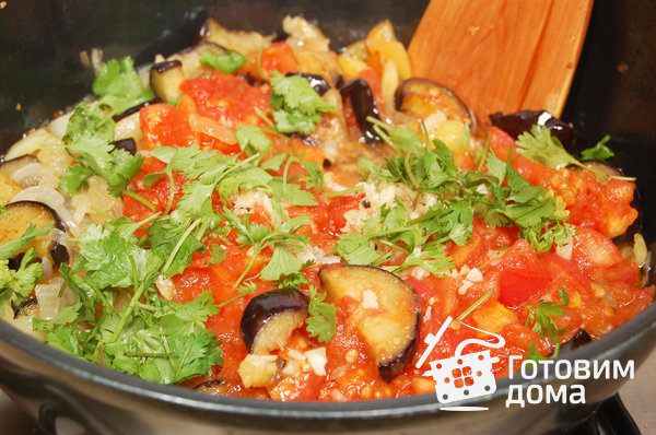 Баклажаны в томатном соусе с чесноком фото к рецепту 5