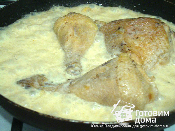 Курица в молочно-грибном соусе фото к рецепту 5