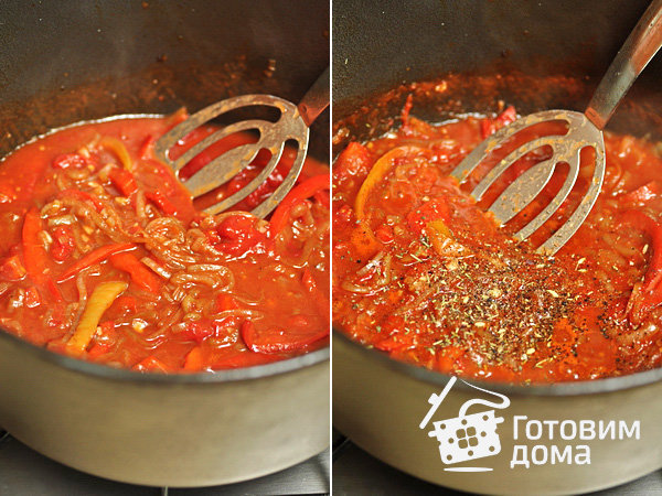 Рагу из баранины с болгарским перцем и томатами фото к рецепту 4