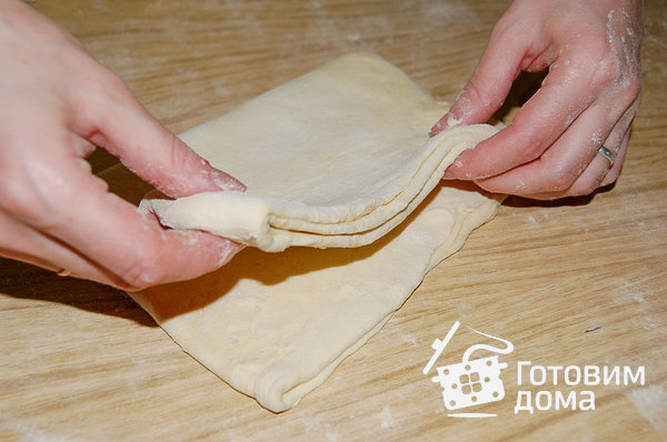 Слоеное тесто (на скорую руку) фото к рецепту 3