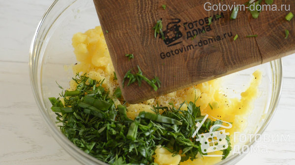Картофельные лепешки с зеленью фото к рецепту 2