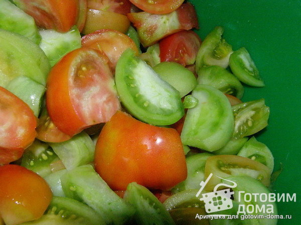 Салат из зеленых помидор фото к рецепту 1
