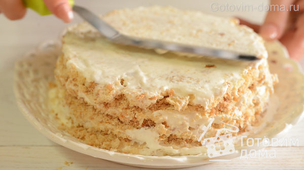 Ленивый торт Наполеон из 3 ингредиентов Без Выпечки фото к рецепту 10