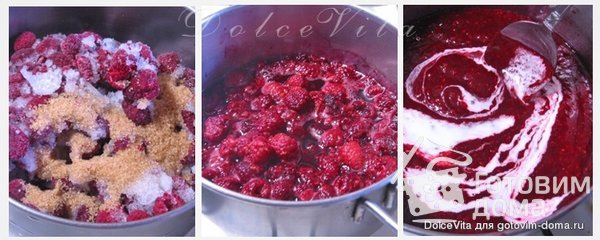 Блинный торт с кремом из маскарпоне и ягодным соусом фото к рецепту 7