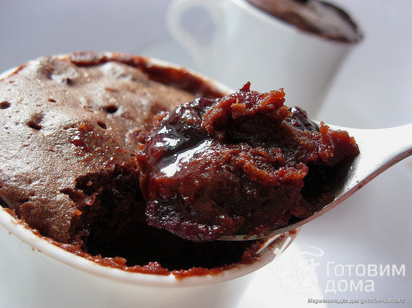 Шоколадный десерт с вишнями фото к рецепту 1