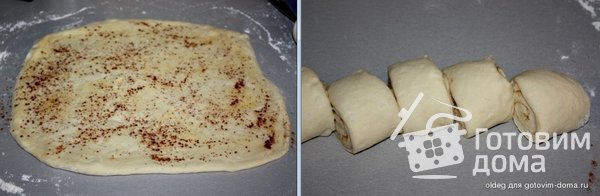 Булочки-улитки с корицей и грецким орехом (Zimtschnecken) фото к рецепту 3