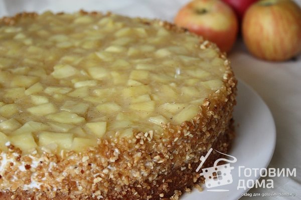 Маково-яблочный торт фото к рецепту 8