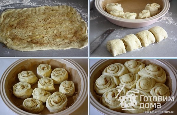 Сахарные булочки с медовой глазурью &quot;Roulé au miel&quot; фото к рецепту 2