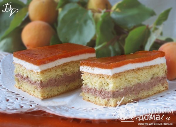 Пирожные с абрикосами и йогуртом фото к рецепту 9
